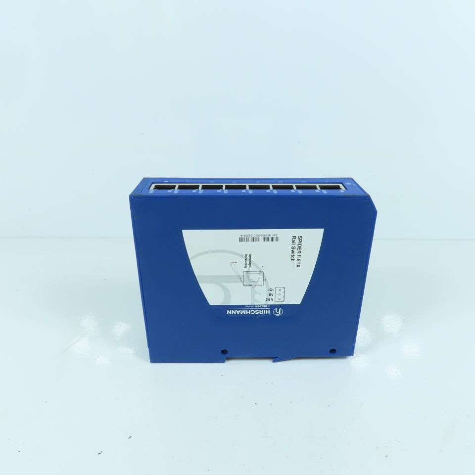 Hirschmann Spider II 8TX Rail Mount Ethernet Switch 24V
