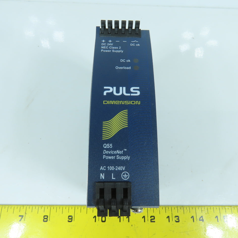 Puls Dimension QS5.DNET 24V DC Power Supply 100-240V AC Input