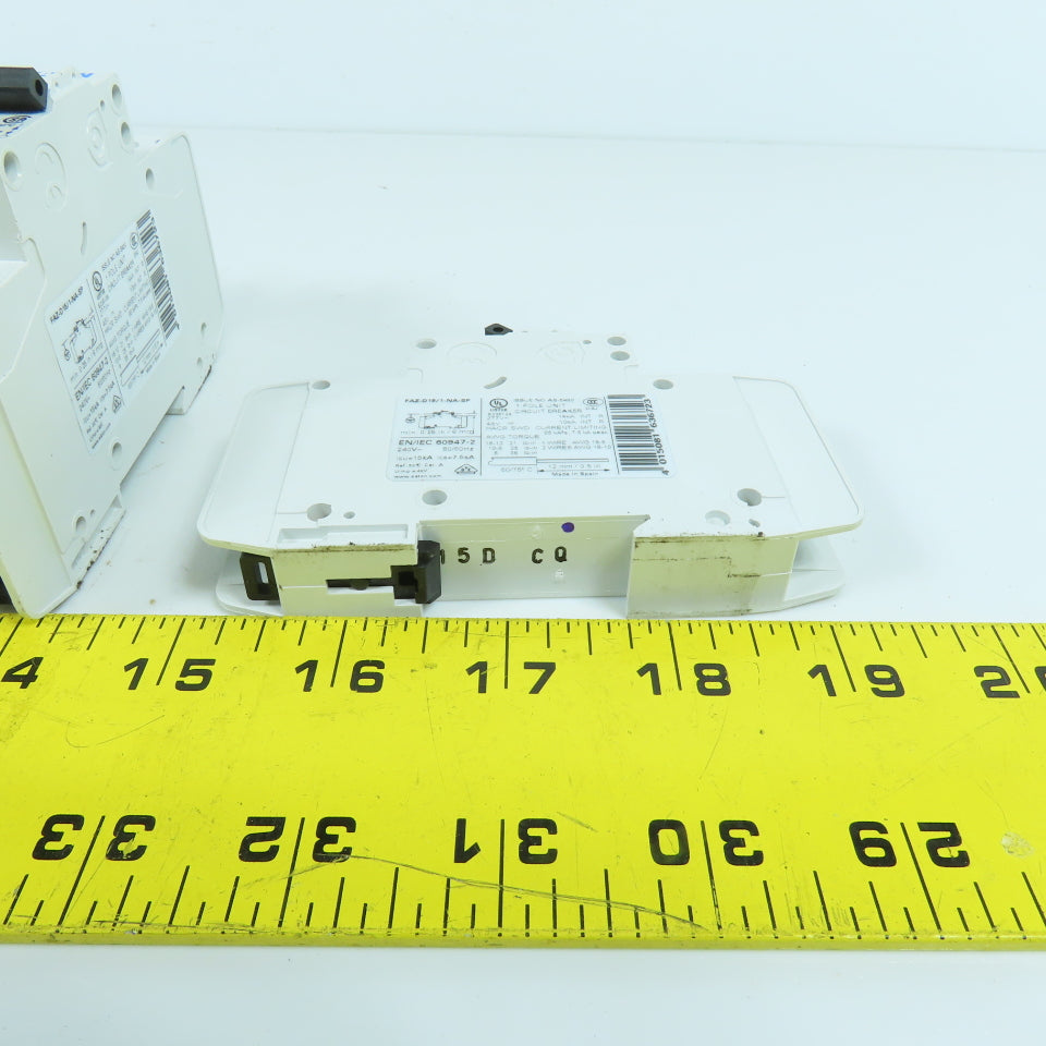 Eaton FAZ-D15/1-NA-SP 15A Single Pole Circuit Breaker 277VAC Lot Of 5