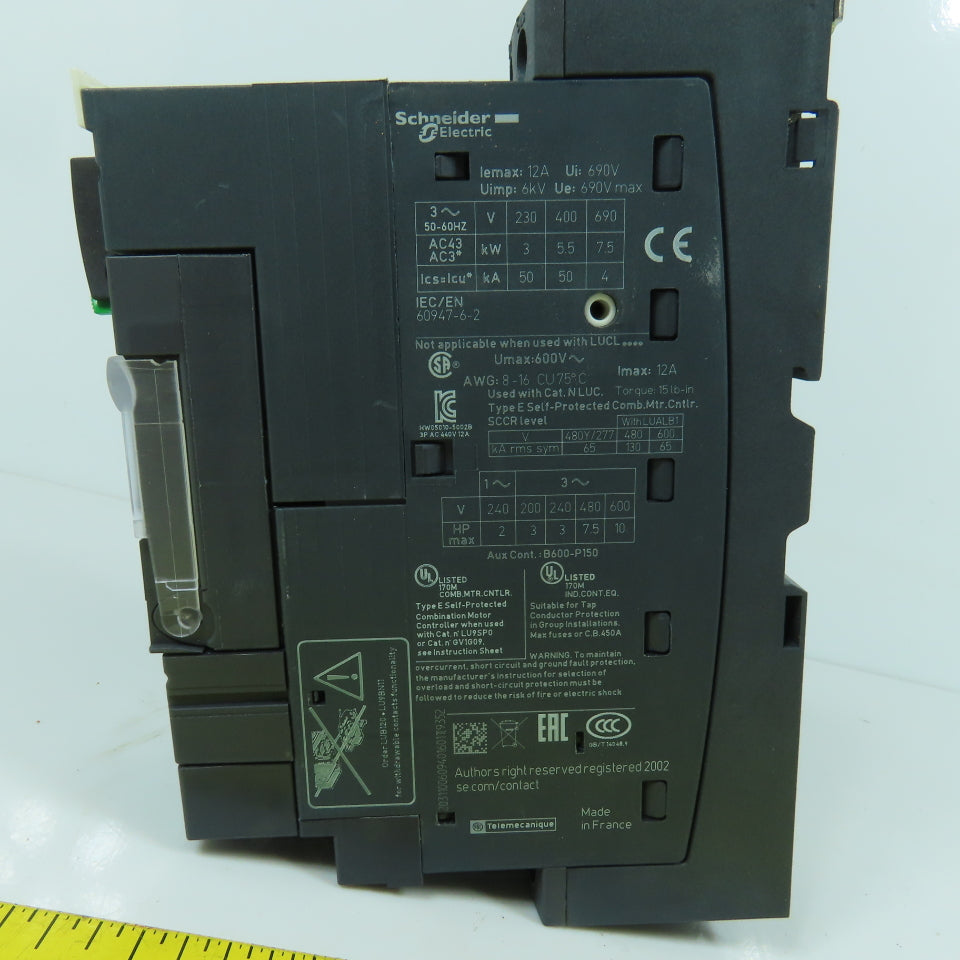 Schneider LUCA05FU Motor Starter Control Unit 1.25-5A 2-10HP