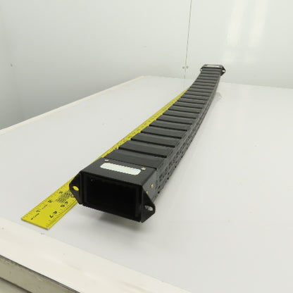 PCF 70.40 43-3/8"L Enclosed Cable Carrier Energy Chain 2-3/4x1-1/2" ID W/Anchors