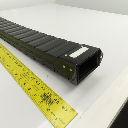PCF 70.40 43-3/8"L Enclosed Cable Carrier Energy Chain 2-3/4x1-1/2" ID W/Anchors