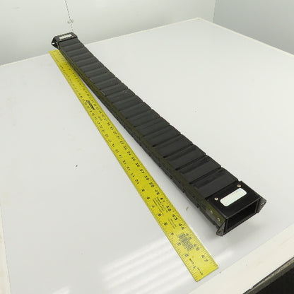 PCF 70.40 43-3/8"L Enclosed Cable Carrier Energy Chain 2-3/4x1-1/2" ID W/Anchors