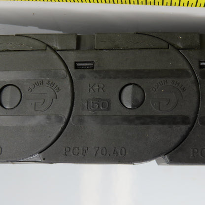 PCF 70.40 43-3/8"L Enclosed Cable Carrier Energy Chain 2-3/4x1-1/2" ID W/Anchors