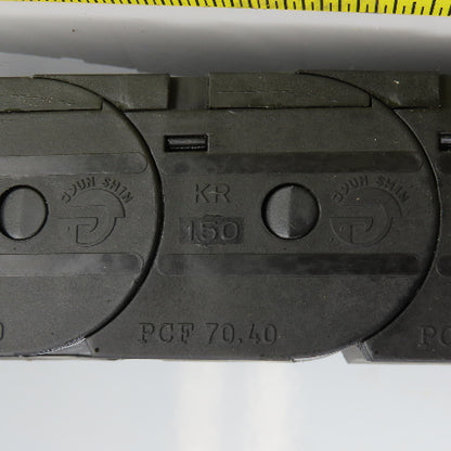 PCF 70.40 43-3/8"L Enclosed Cable Carrier Energy Chain 2-3/4x1-1/2" ID W/Anchors