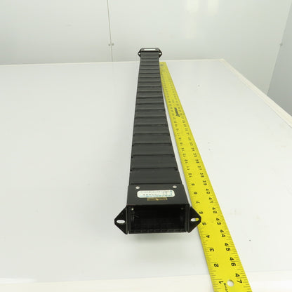 PCF 70.40 43-3/8"L Enclosed Cable Carrier Energy Chain 2-3/4x1-1/2" ID W/Anchors