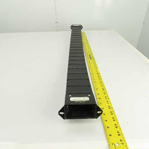 PCF 70.40 43-3/8"L Enclosed Cable Carrier Energy Chain 2-3/4x1-1/2" ID W/Anchors