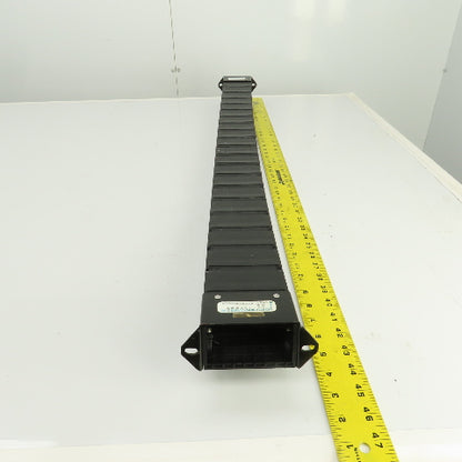 PCF 70.40 43-3/8"L Enclosed Cable Carrier Energy Chain 2-3/4x1-1/2" ID W/Anchors