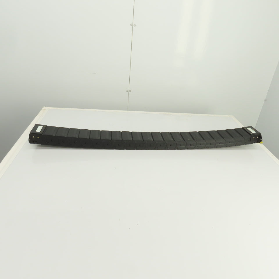 PCF 70.40 43-3/8"L Enclosed Cable Carrier Energy Chain 2-3/4x1-1/2" ID W/Anchors
