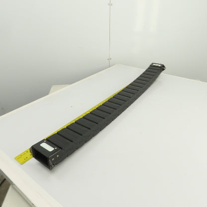PCF 70.40 43-3/8"L Enclosed Cable Carrier Energy Chain 2-3/4x1-1/2" ID W/Anchors