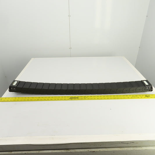 PCF 70.40 43-3/8"L Enclosed Cable Carrier Energy Chain 2-3/4x1-1/2" ID W/Anchors