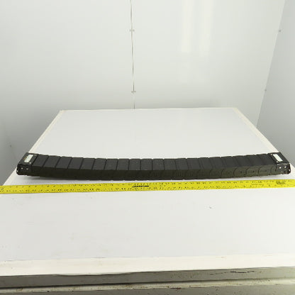 PCF 70.40 43-3/8"L Enclosed Cable Carrier Energy Chain 2-3/4x1-1/2" ID W/Anchors