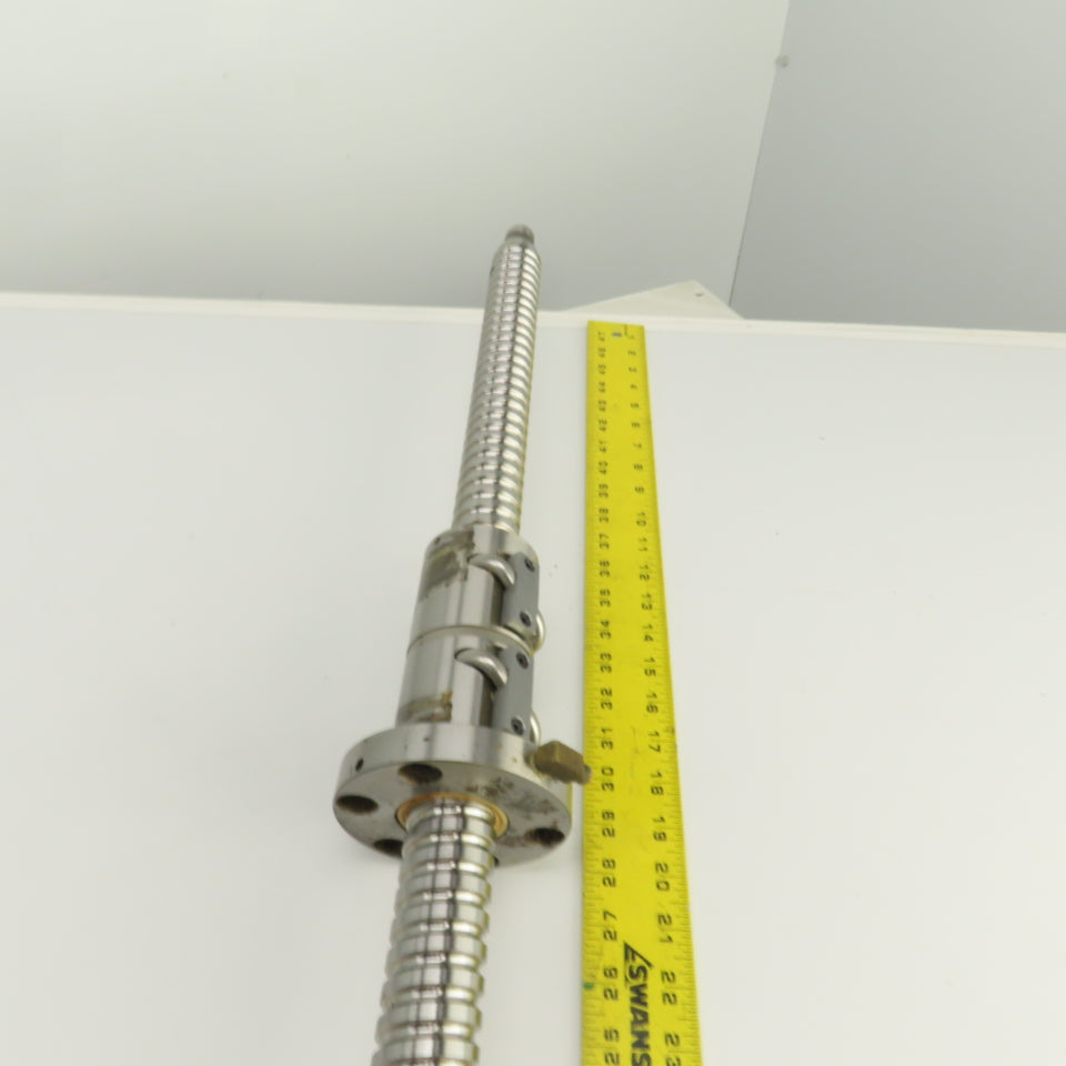 40mm OD Single Start Ball Screw & Nut 50.25" OAL 24.5" Travel From First MCV 600