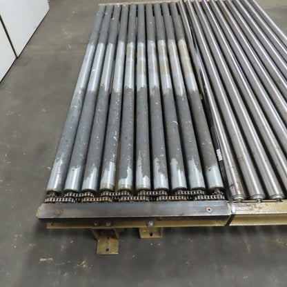 83" BF x 60" Long Gravity Roller Conveyor Section 13-1/2" Tall