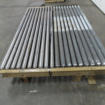 83" BF x 60" Long Gravity Roller Conveyor Section 13-1/2" Tall