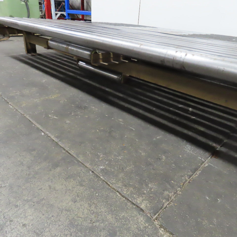 83" BF x 60" Long Gravity Roller Conveyor Section 13-1/2" Tall