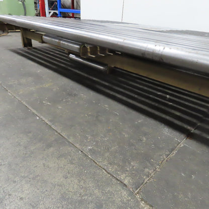 83" BF x 60" Long Gravity Roller Conveyor Section 13-1/2" Tall
