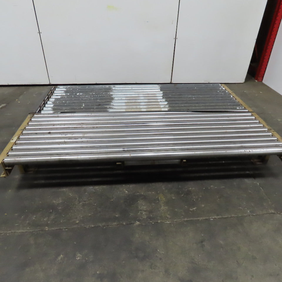 83" BF x 60" Long Gravity Roller Conveyor Section 13-1/2" Tall