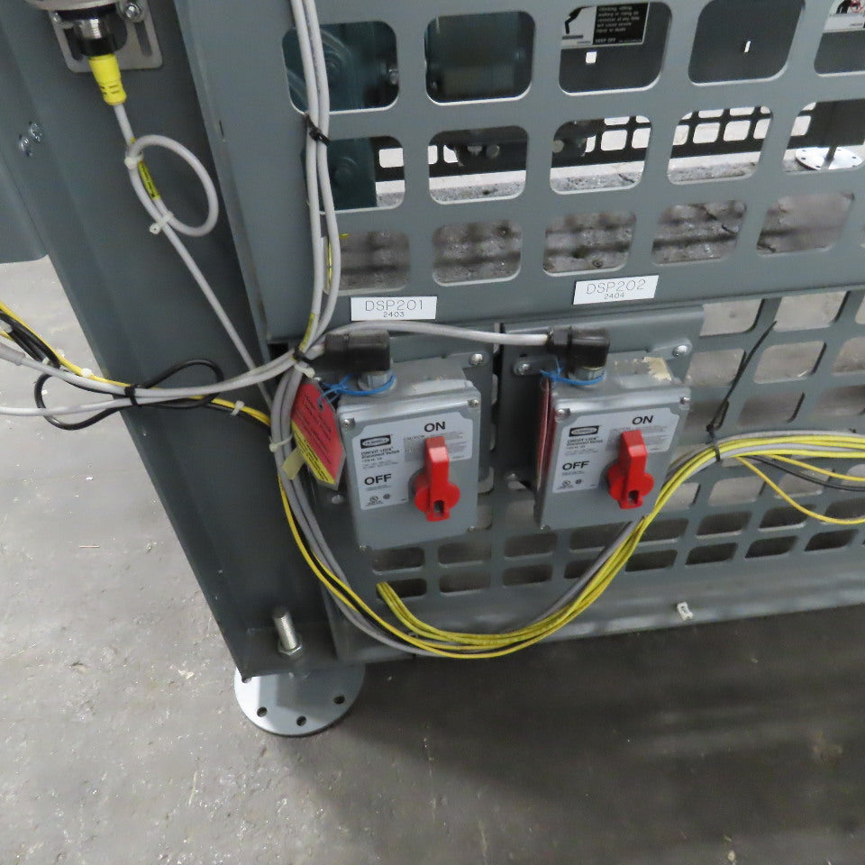 Automated High Infeed Palletizer W/ Pallet Feeder Discharge Conveyor 40" Pallet