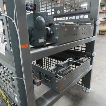 Automated High Infeed Palletizer W/ Pallet Feeder Discharge Conveyor 40" Pallet
