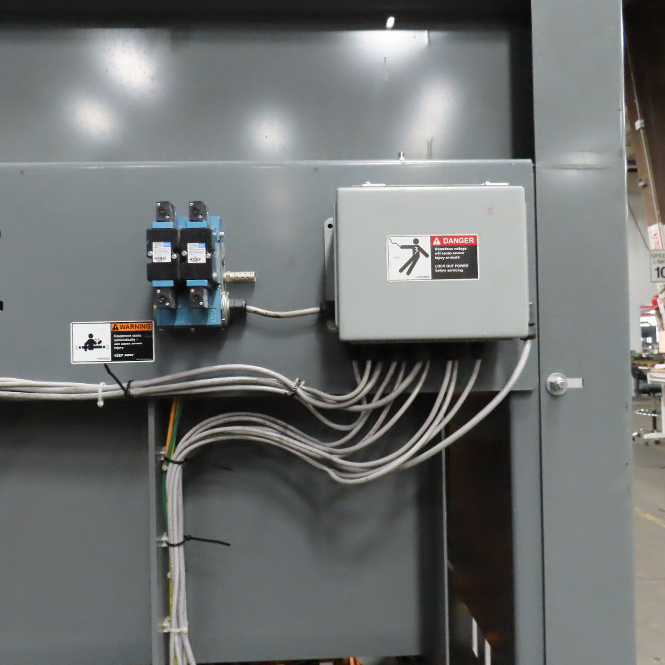 Automated High Infeed Palletizer W/ Pallet Feeder Discharge Conveyor 40" Pallet