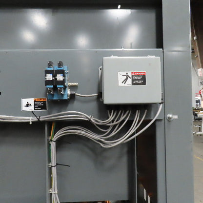 Automated High Infeed Palletizer W/ Pallet Feeder Discharge Conveyor 40" Pallet