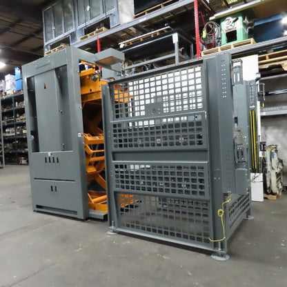 Automated High Infeed Palletizer W/ Pallet Feeder Discharge Conveyor 40" Pallet