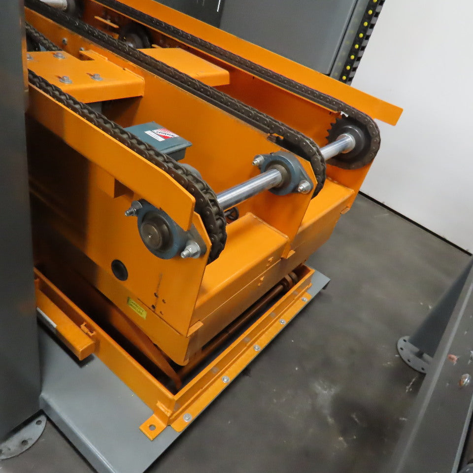 Automated High Infeed Palletizer W/ Pallet Feeder Discharge Conveyor 40" Pallet