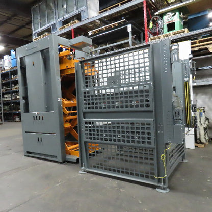 Automated High Infeed Palletizer W/ Pallet Feeder Discharge Conveyor 40" Pallet
