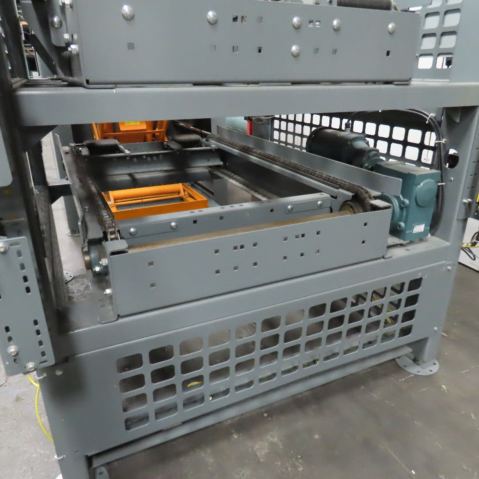 Automated High Infeed Palletizer W/ Pallet Feeder Discharge Conveyor 40" Pallet