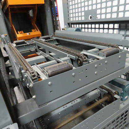 Automated High Infeed Palletizer W/ Pallet Feeder Discharge Conveyor 40" Pallet