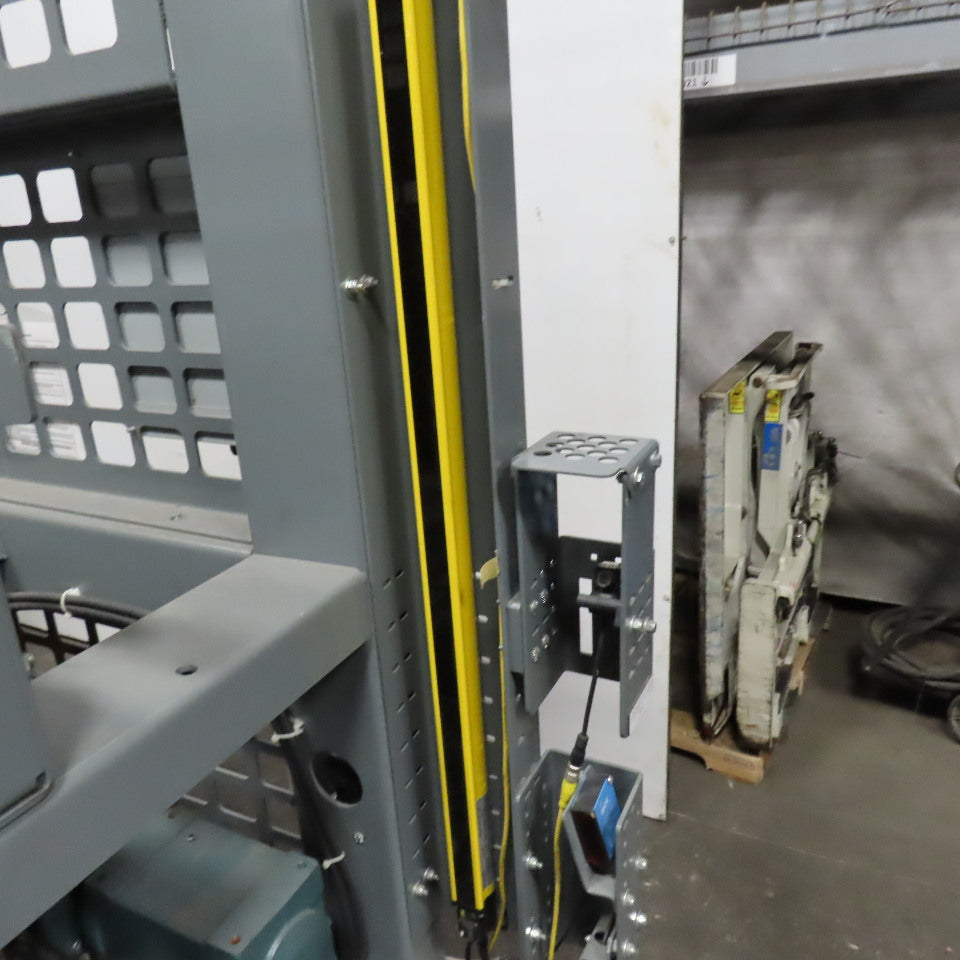 Automated High Infeed Palletizer W/ Pallet Feeder Discharge Conveyor 40" Pallet