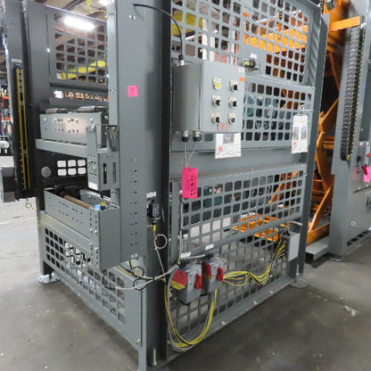 Automated High Infeed Palletizer W/ Pallet Feeder Discharge Conveyor 40" Pallet
