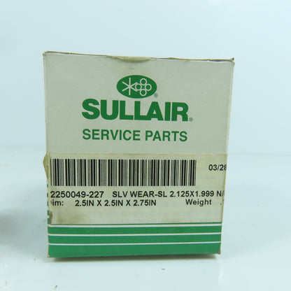 Sullair 02250049-227 Genuine OEM Replacement Wear Sleeve 2.125 x 1.999 Box Of 2