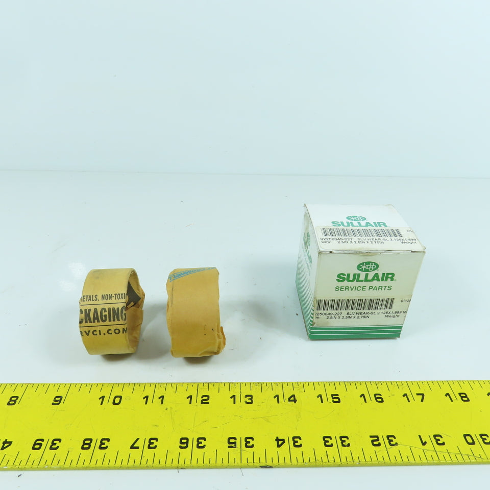 Sullair 02250049-227 Genuine OEM Replacement Wear Sleeve 2.125 x 1.999 Box Of 2