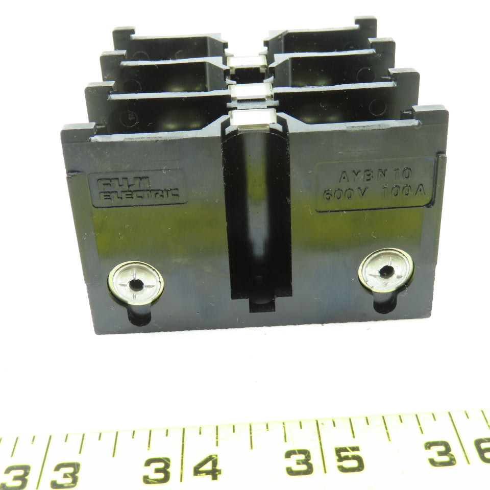 Fugi Electric AYBN10 100A Terminal Block 600V 3 Pole