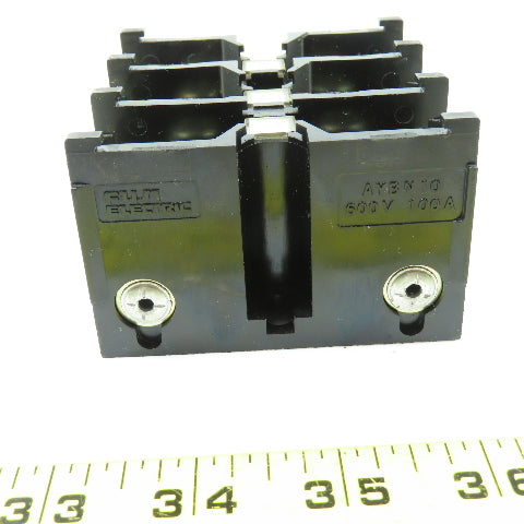 Fugi Electric AYBN10 100A Terminal Block 600V 3 Pole