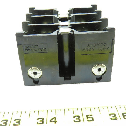 Fugi Electric AYBN10 100A Terminal Block 600V 3 Pole