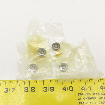 Fafnir P33KDD5 Radial Ball Bearing 0.1875" x 0.5000" x 0.1563" Lot Of 4