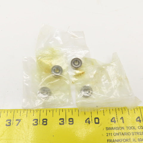 Fafnir P33KDD5 Radial Ball Bearing 0.1875" x 0.5000" x 0.1563" Lot Of 4