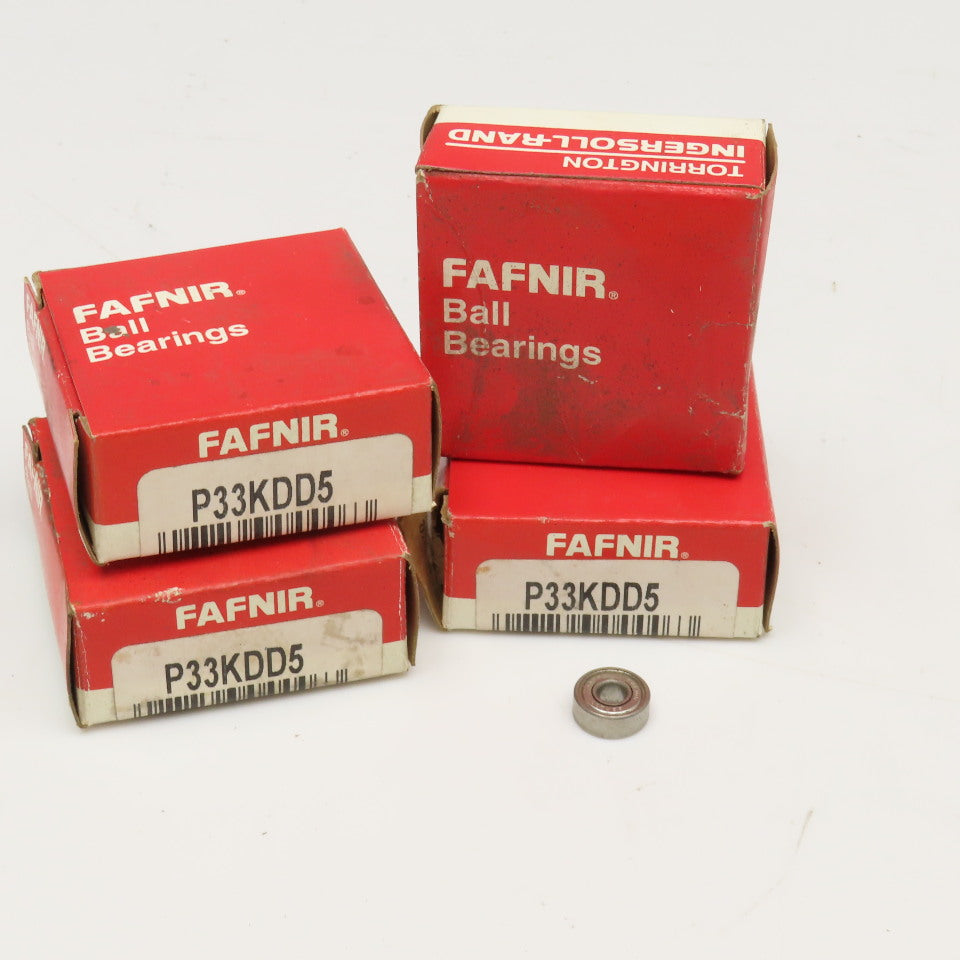 Fafnir P33KDD5 Radial Ball Bearing 0.1875" x 0.5000" x 0.1563" Lot Of 4