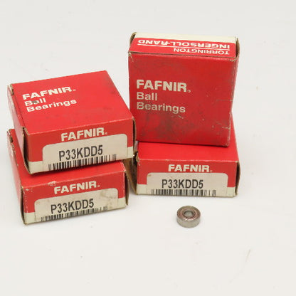 Fafnir P33KDD5 Radial Ball Bearing 0.1875" x 0.5000" x 0.1563" Lot Of 4
