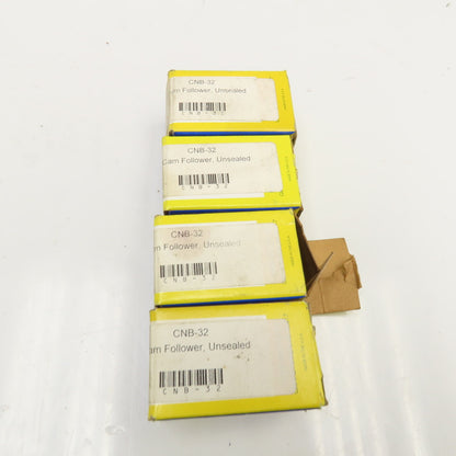 Carter CNB-32 1" Cam Roller Bearing 7/16-20 Threaded Stud Lot Of 4