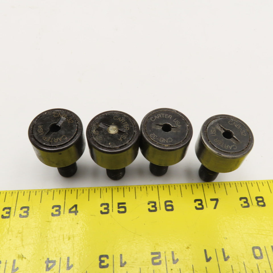Carter CNB-32 1" Cam Roller Bearing 7/16-20 Threaded Stud Lot Of 4