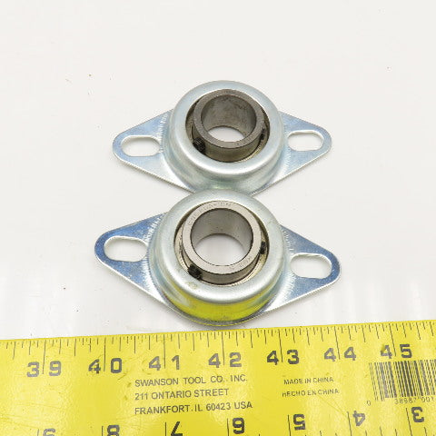 KBZ CSB205-16N 1" Bore Ball Bearing 2 Bolt Flange Mount Lot Of 2