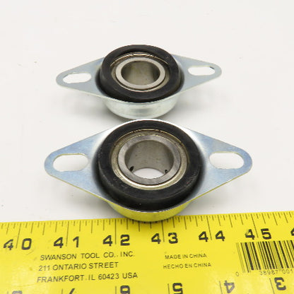 KBZ CSB205-16N 1" Bore Ball Bearing 2 Bolt Flange Mount Lot Of 2