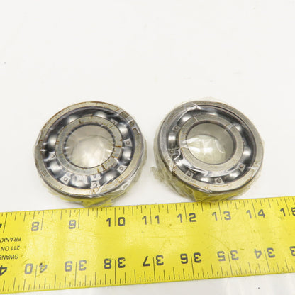 FAG 6307.C3 80mm OD x 35mm ID x 21mm Wide Radial Ball Bearing Lot Of 2