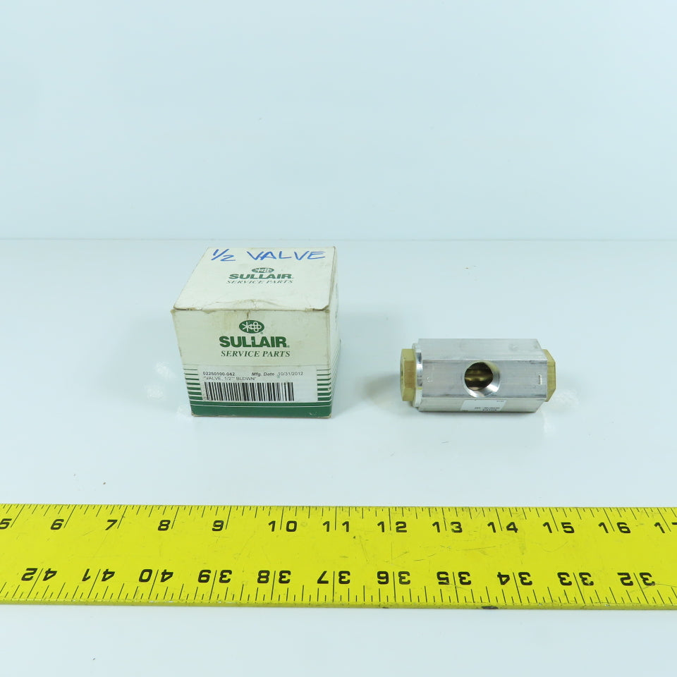 Sullair 02250100-042 Genuine OEM 1/2" Blowdown Valve