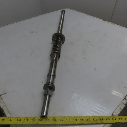 Yamazaki Mazak CNC 35mm Ball Screw Assembly 1110mm OAL 10mm Pitch 520mm Travel