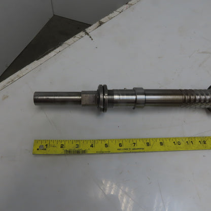 Yamazaki Mazak CNC 35mm Ball Screw Assembly 1110mm OAL 10mm Pitch 520mm Travel